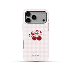 Pink Gingham Cherry