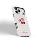 Pink Gingham Cherry